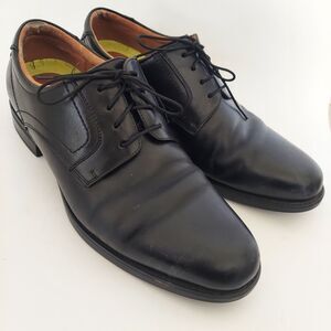 Florsheim Comfortech Men's 10 D Black Dress Lace Up Shoes Ortholite